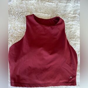 Women's Burgundy Sleeveless Tank